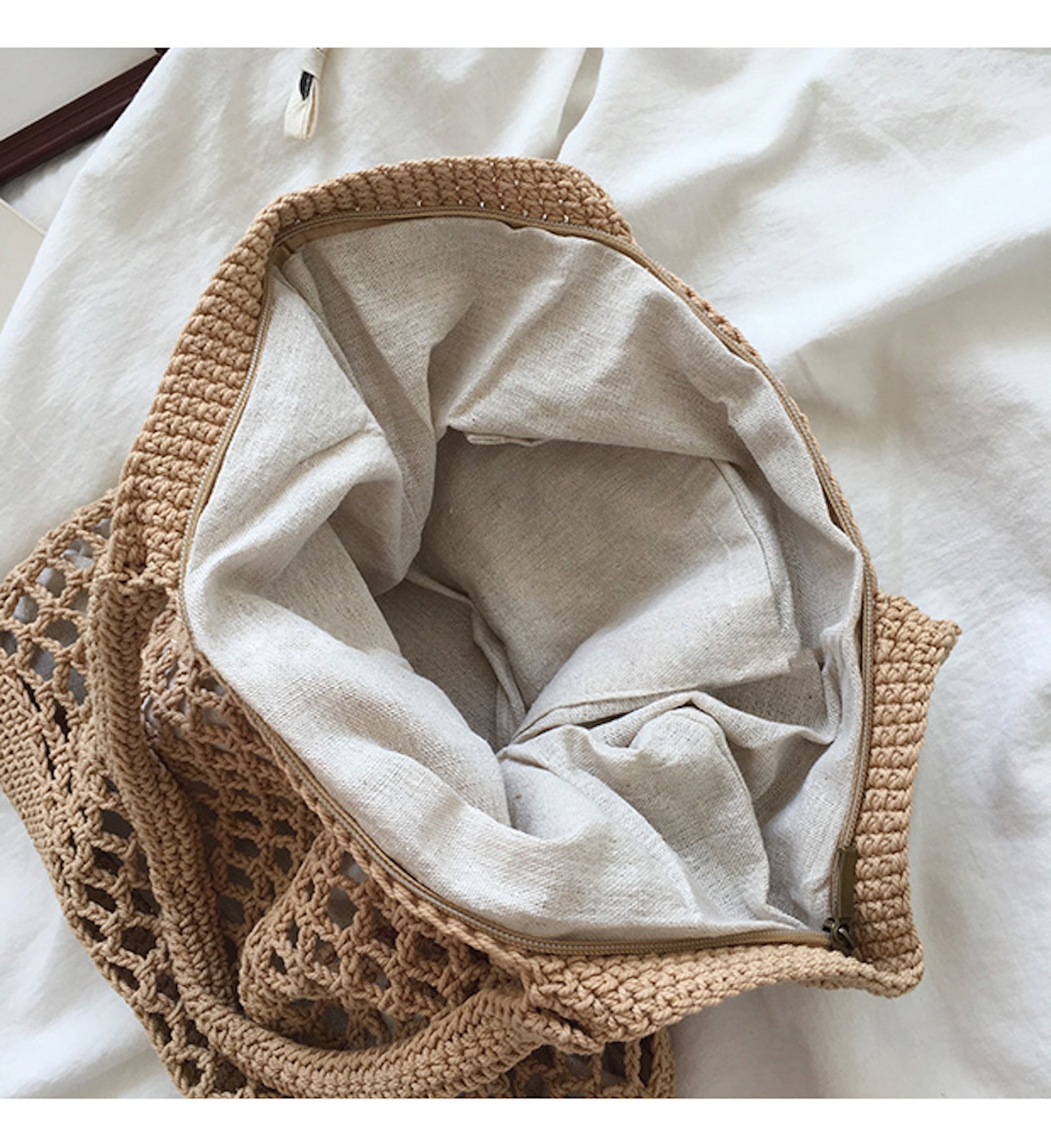 Buy Online High Quality, Unique Handmade Retro Fish Net Cotton Knitted Shoulder Bag, Hand Woven, Fashion Casual Bag, Gift for Her, Women's Woven Bag - Elena Handbags
