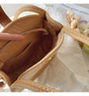 Elena Handbags Cotton Knit Round Shoulder Bag