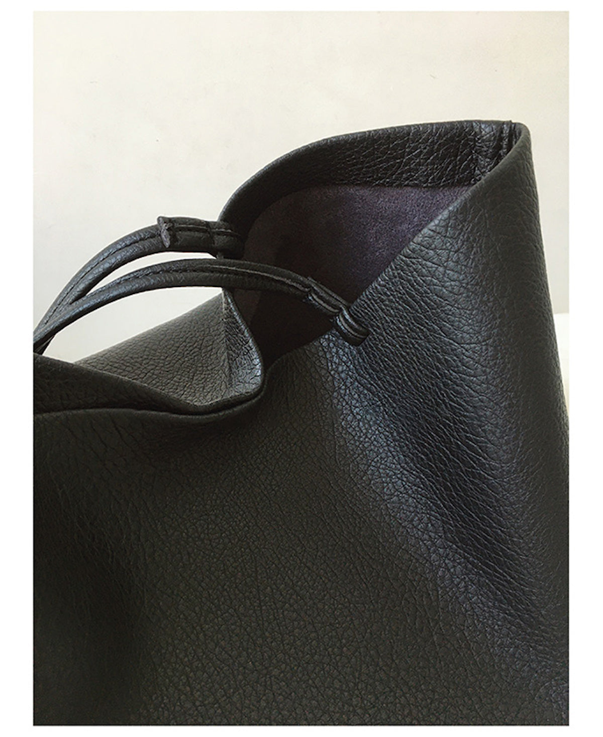 Buy Online Large Carryall Tote In Soft Pebbled Leather