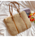 Buy Online Elena Handbags Chic Large Straw Woven Summer Bag