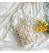 Buy Online High Quality, Unique Handmade Crochet Shoulder Crossbody Bag, Minimalistic Pouch Design, Small Size, Handmade Woven Cotton Twine - Elena Handbags