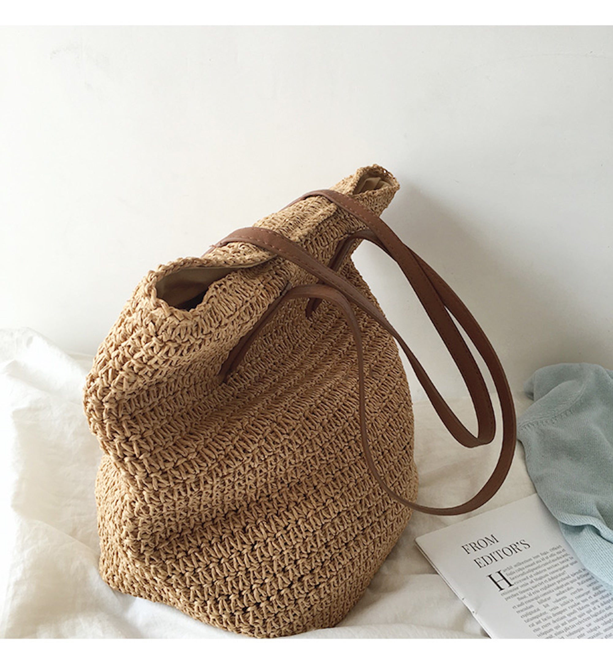 Buy Online High Quality, Unique Handmade Retro Straw Woven Tote Bag, Summer Bag, Everyday Shoulder Bag, Beach Bag - Elena Handbags