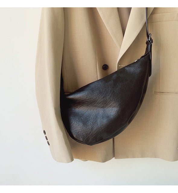 Elena Handbags Leather Hobo Sling Bag