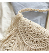 Buy Online High Quality, Unique Handmade Small Boho Beach Bag with Tassels, Women Crochet Fringed Crossbody Bag, Hand Knitted Boho Shoulder Bag - Elena Handbags