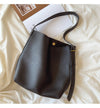Elena Handbags Retro Bucket Leather Shoulder Bag