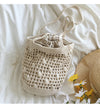 Buy Online High Quality, Unique Handmade Crochet Cotton Bucket Shoulder Bag, Minimalistic Basket Design, Hand Crochet Woven Purse, Fashion Casual Bag, Women's Purse, Shoulder Bag - Elena Hand