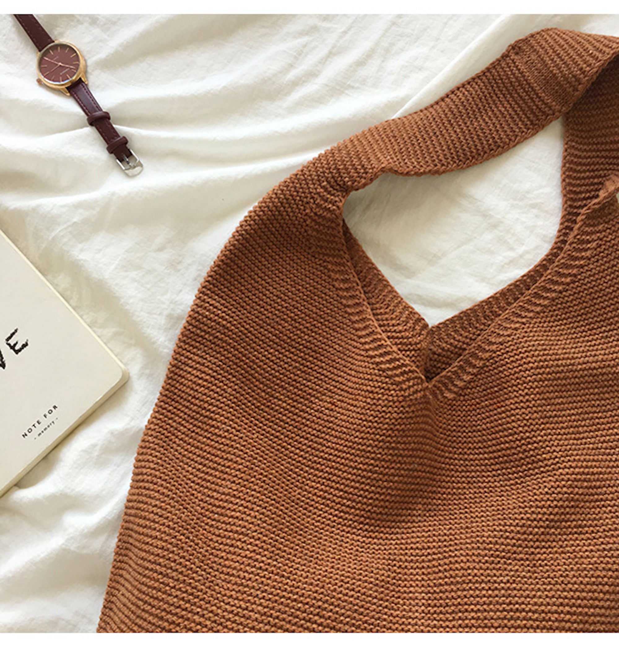 Buy Online High Quality, Unique Handmade Retro Cotton Knitted Shoulder Bag, Fashion Casual Bag, Handmade Gift for Her, Women's Hand Woven Bag - Elena Handbags