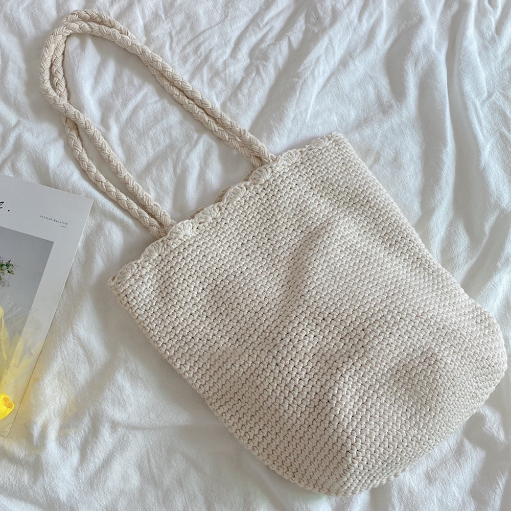 Buy Online High Quality, Unique Handmade Hand Woven Shoulder Bag, Crochet Tote Purse, Eco-Friendly - Elena Handbags