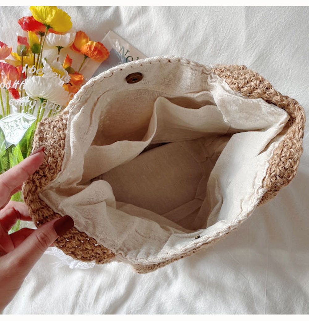 Buy Online High Quality, Unique Handmade Twine Knitted Shoulder Bag, Fashion Casual Tote, Handmade Gift for Her, Women's Hand Woven Bag - Elena Handbags