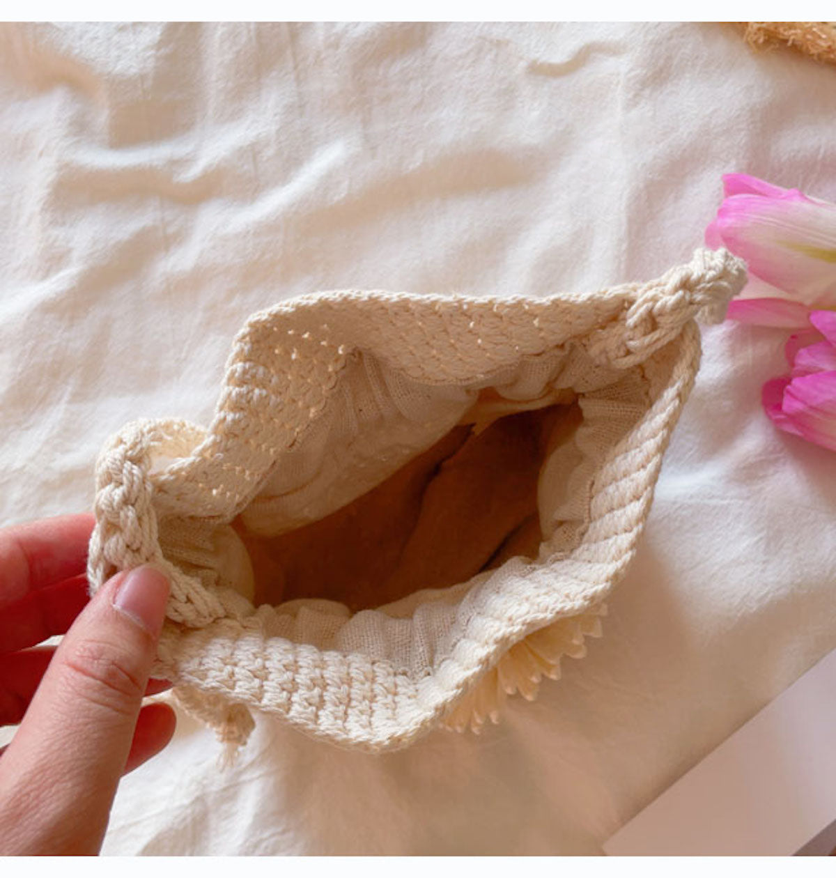 Buy Online Elena Handbags Handmade Crochet Flower Purse