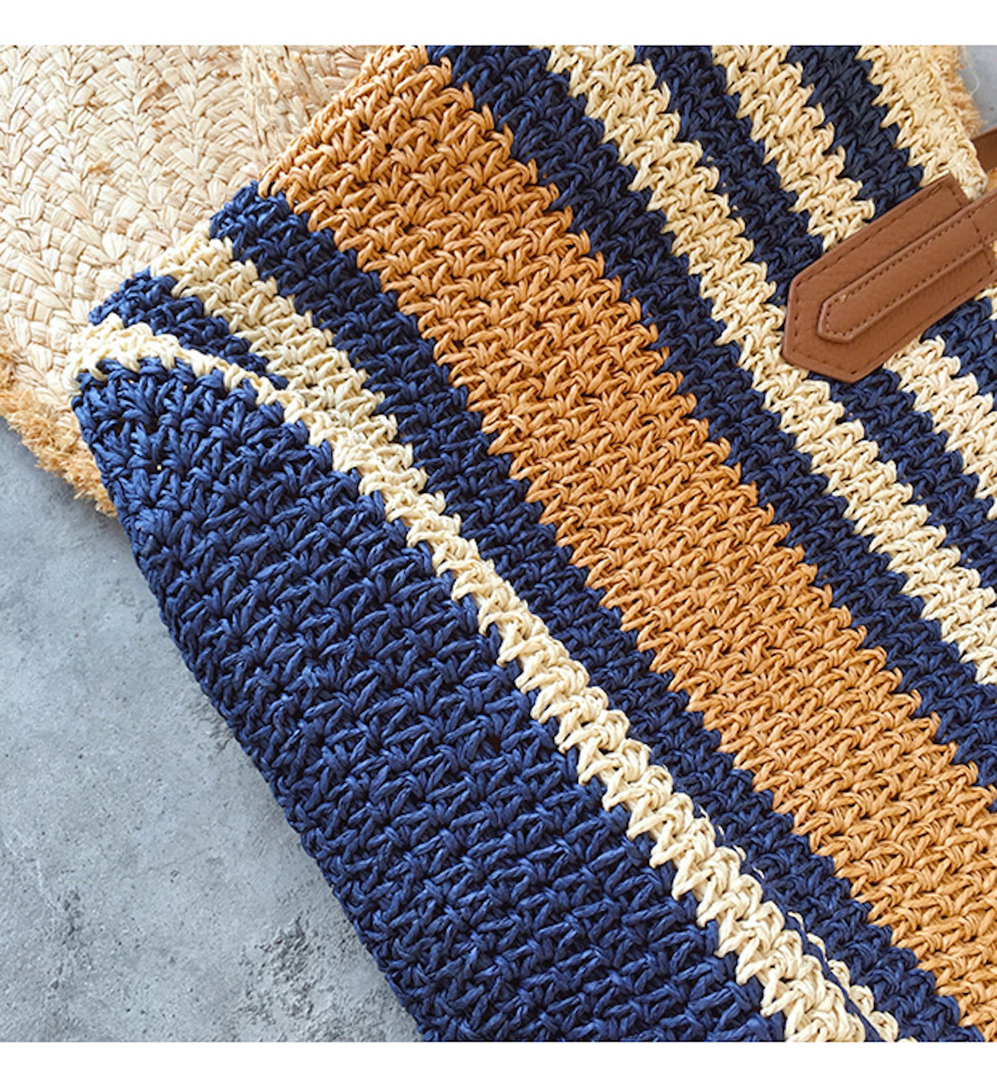 Buy Online High Quality, Unique Handmade Large Striped Straw Woven Tote Bag, Retro Vibes, Summer Bag, Everyday Shoulder Bag, Beach Bag - Elena Handbags