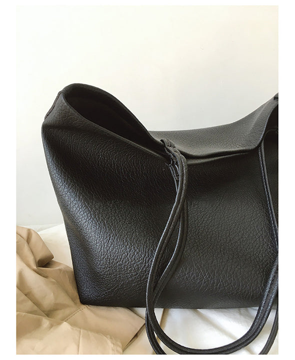 Buy Online Large Carryall Tote In Soft Pebbled Leather