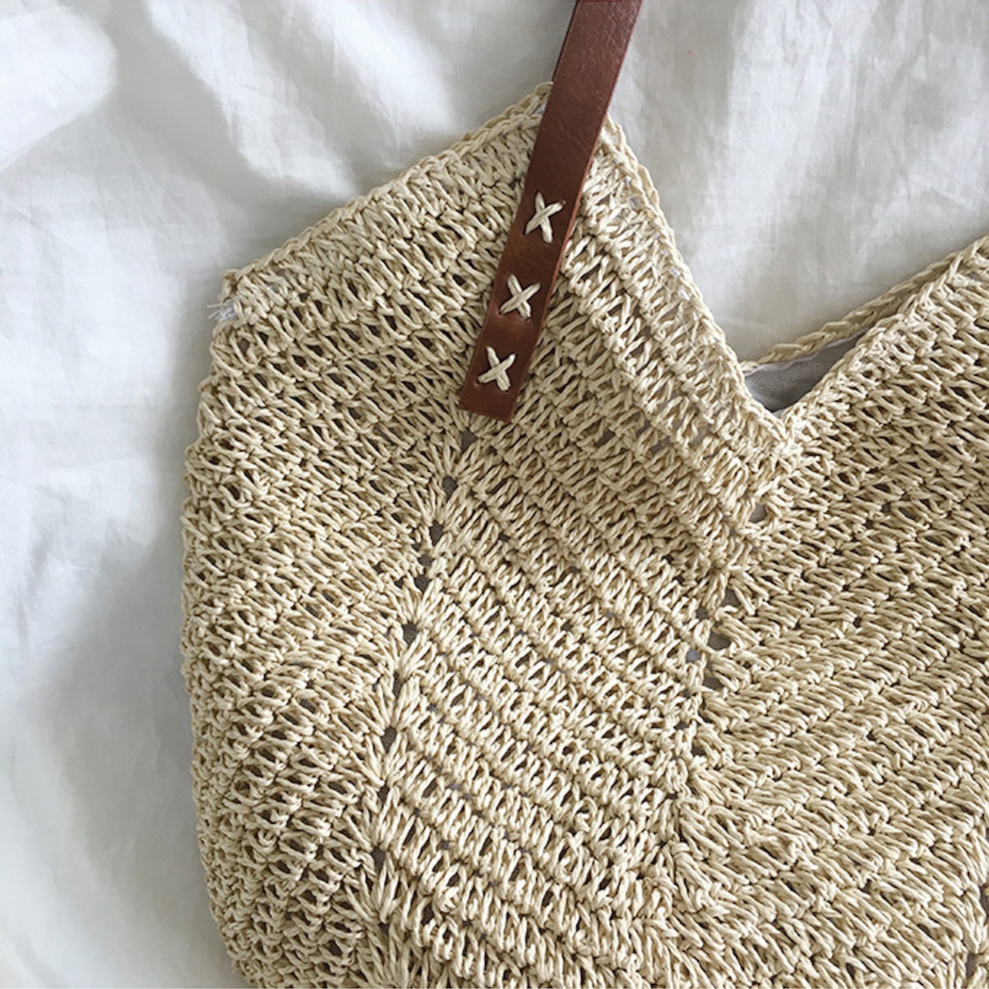 Buy Online High Quality, Unique Handmade Retro Straw Woven Tote Bag with Leather Straps, Summer Beach Bag, Handmade Shoulder Bag, Boho Beach Bag - Elena Handbags