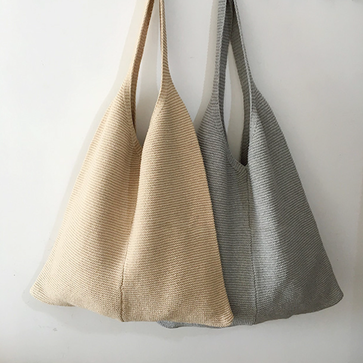 Retro Cotton Knitted Shoulder Bag