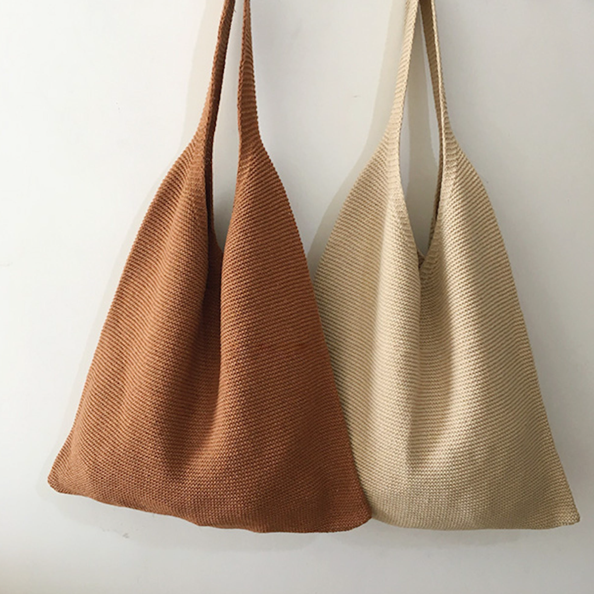 Retro Cotton Knitted Shoulder Bag