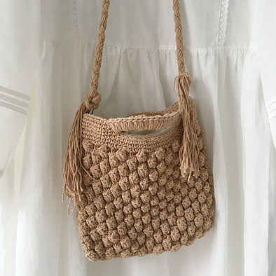 Elena Handbags Natural Cotton Fashion Casual Shoulder Bag