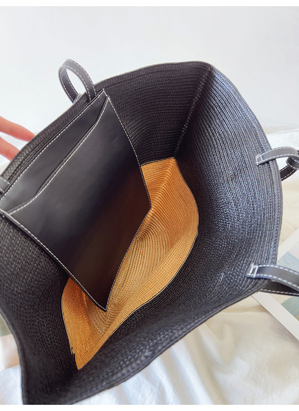 Buy Online Elena Handbags Large Shell Shaped Straw Purse Beach Bag