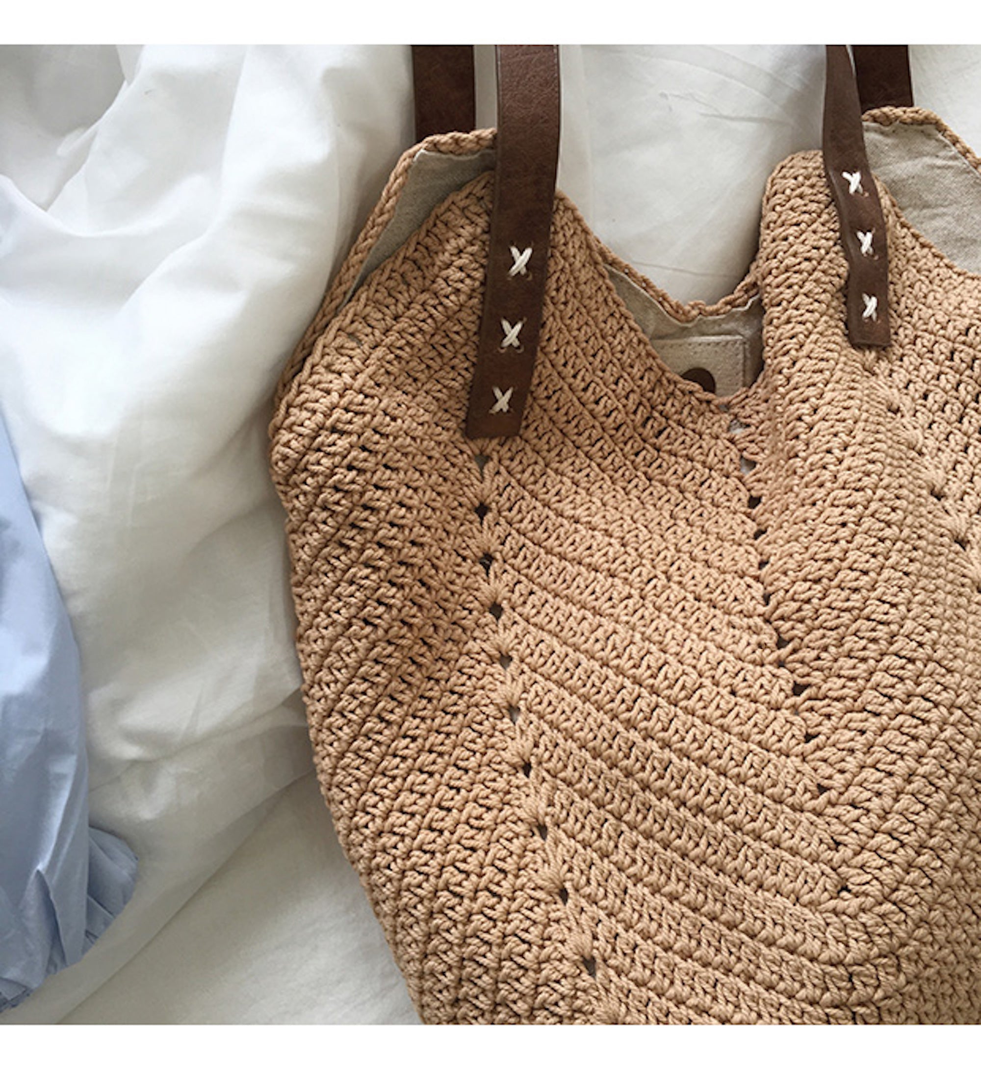 Buy Online High Quality, Unique Handmade Retro Cotton Knitted Shoulder Bag, Hand Woven, Fashion Casual Bag, Gift for Her, Women's Woven Bag - Elena Handbags