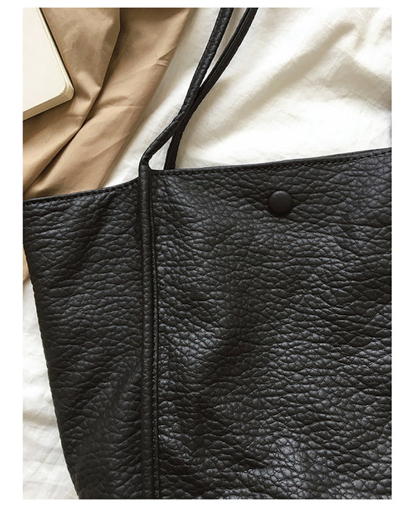 Elena Handbags Retro Winged Tote In Soft Pebbled Leather