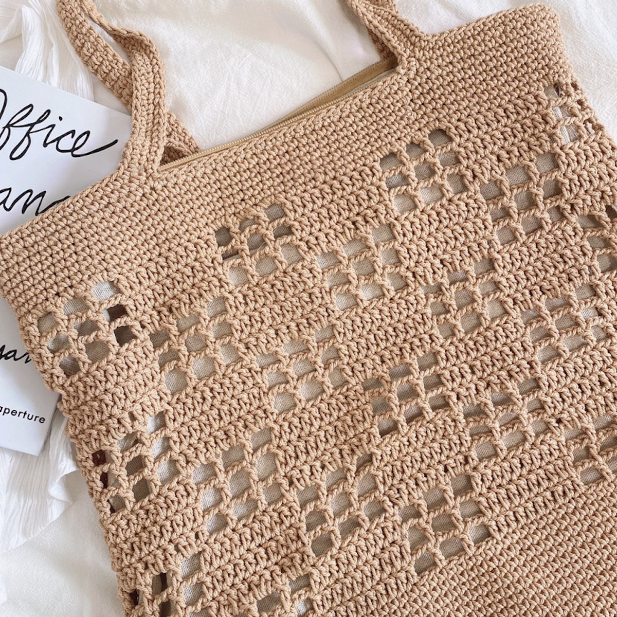 Retro Patterned Tote Bag