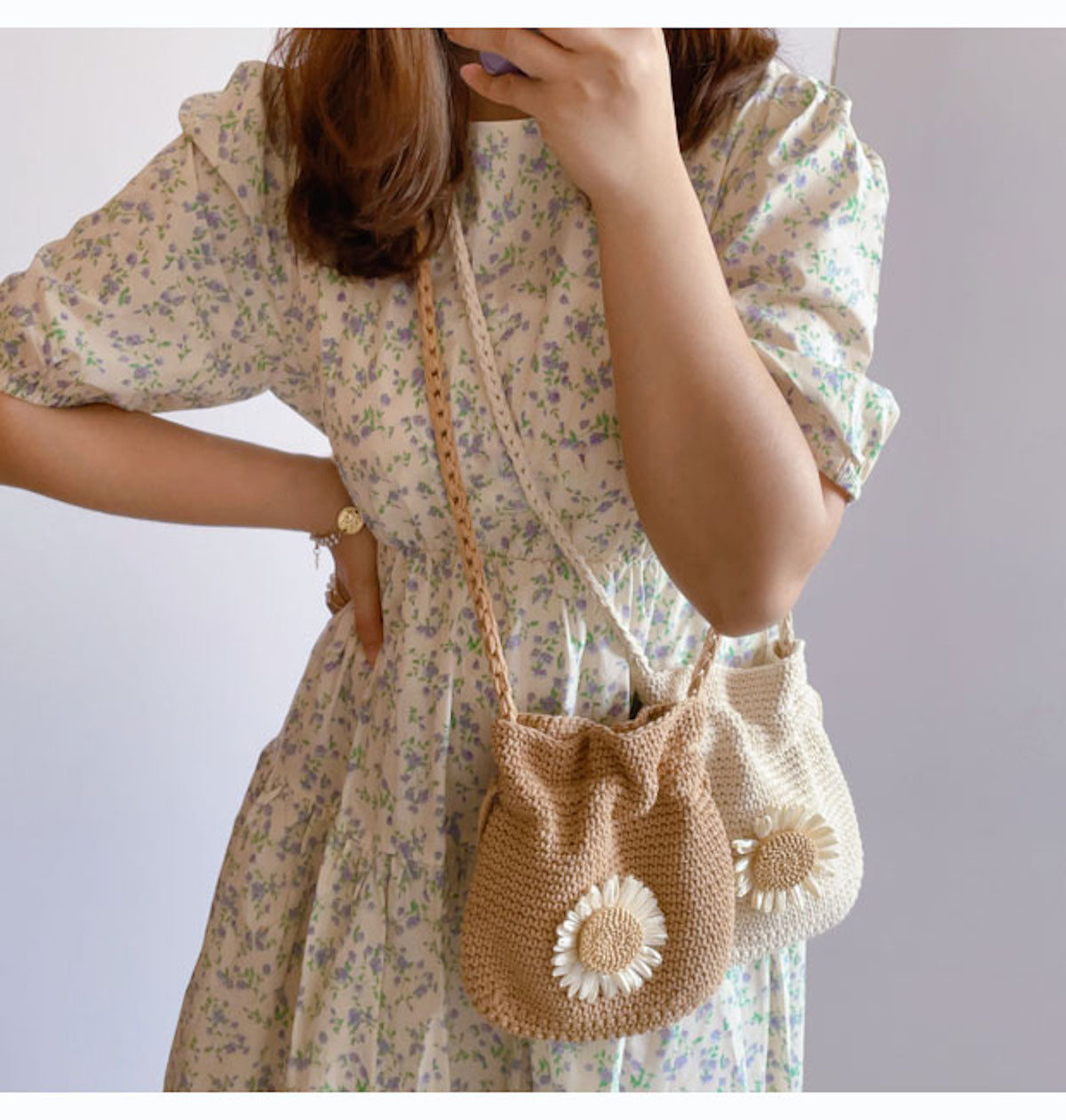 A Floral Crochet Bag - Sew Dainty