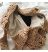 Buy Online High Quality, Unique Handmade Retro Artsy Cotton Knitted Shoulder Bag, Hand Woven, Fashion Casual Bag, Gift for Her, Women's Woven Bag - Elena Handbags
