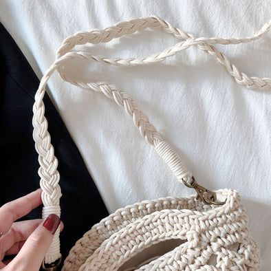 Elena Handbags Retro Crochet Crossbody Bucket Bag