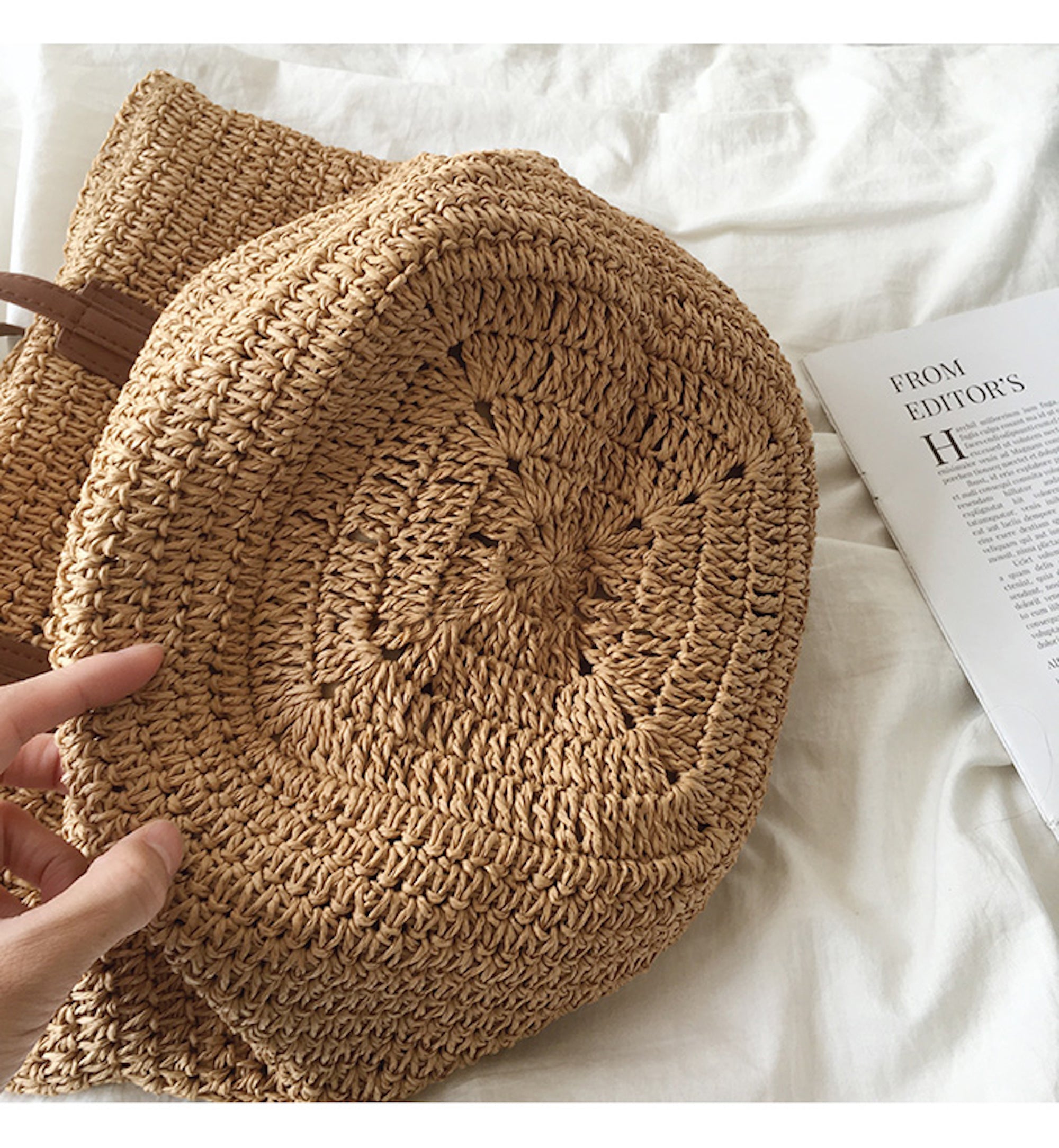 Buy Online High Quality, Unique Handmade Retro Straw Woven Tote Bag, Summer Bag, Everyday Shoulder Bag, Beach Bag - Elena Handbags
