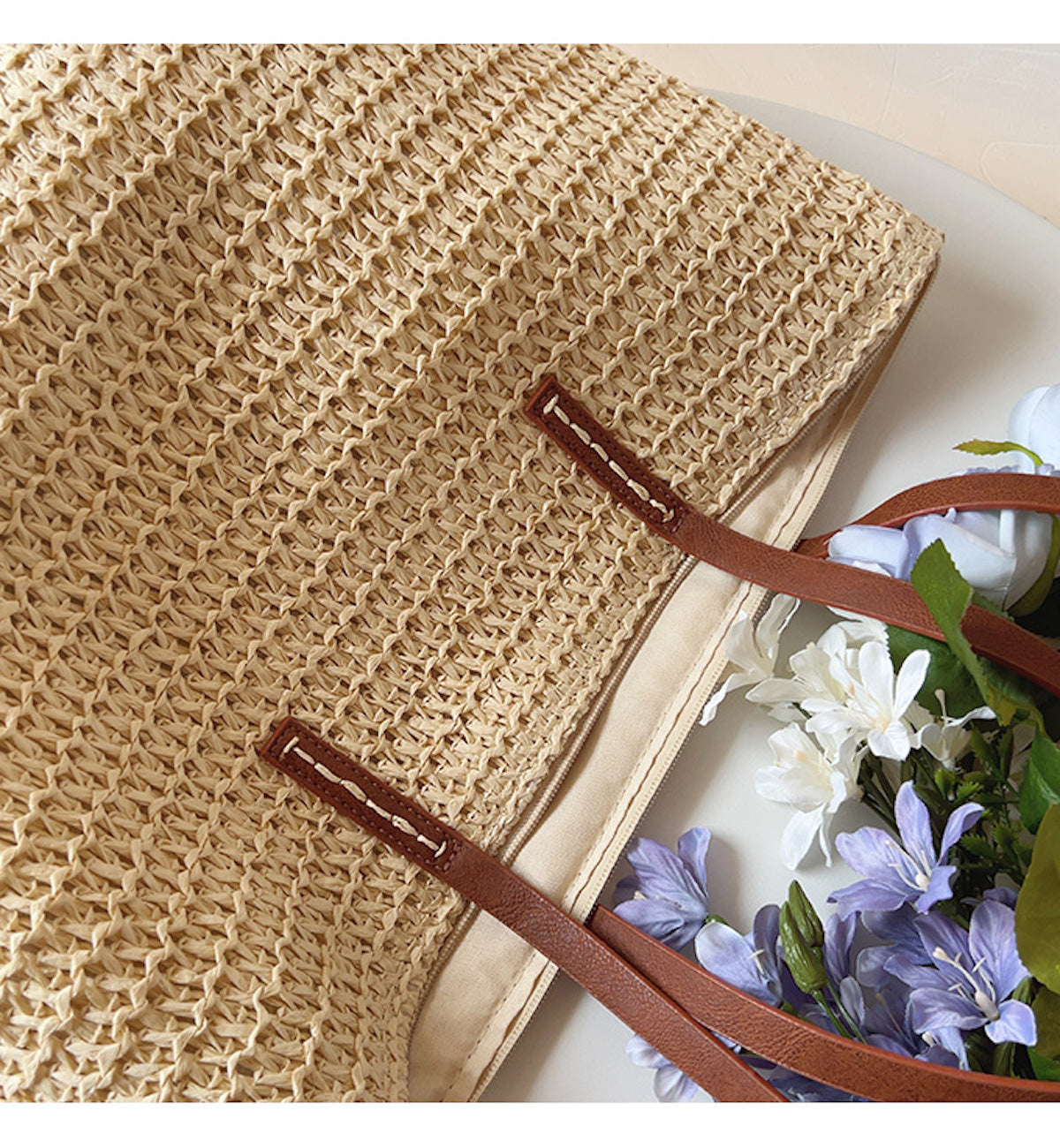 Buy Now Elena Handbags Straw Woven Tote