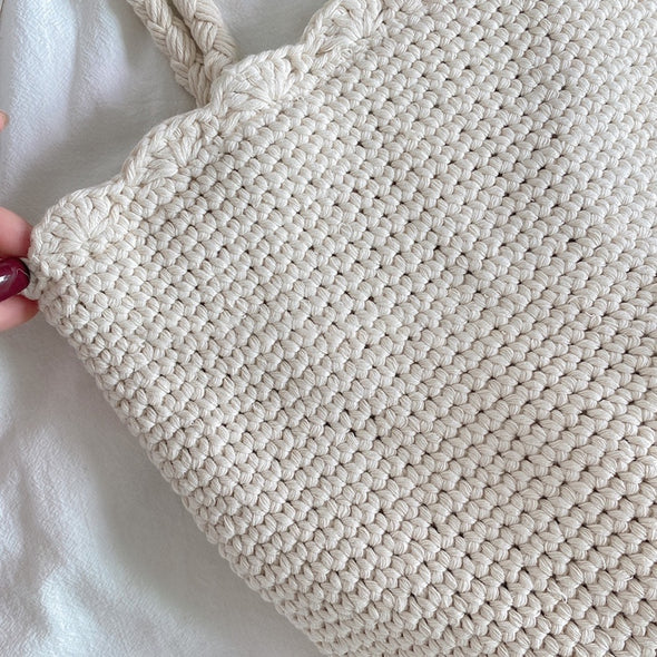 Buy Online High Quality, Unique Handmade Hand Woven Shoulder Bag, Crochet Tote Purse, Eco-Friendly - Elena Handbags