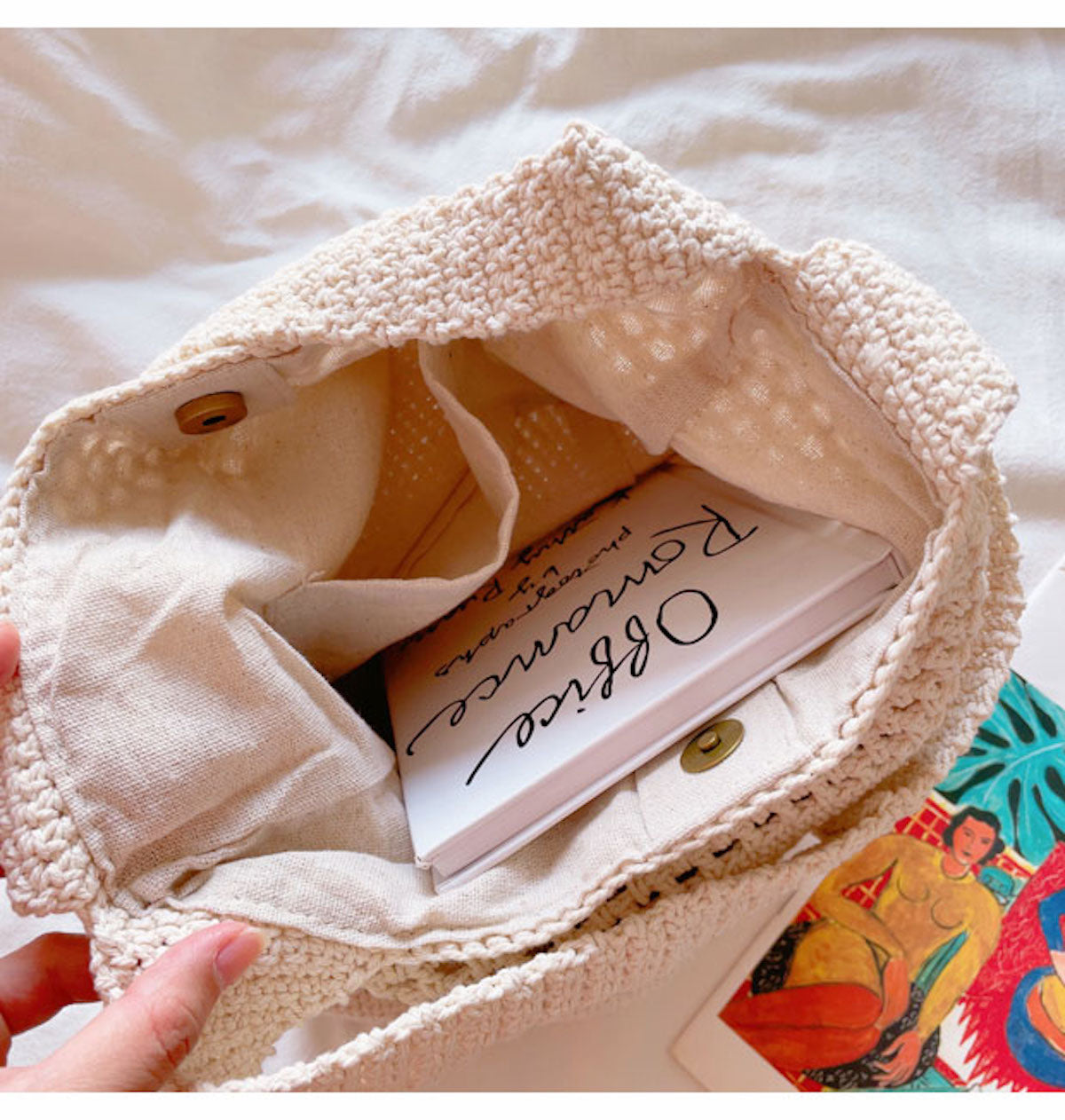 Buy Online Elena Handbags Cotton Shoulder Bag