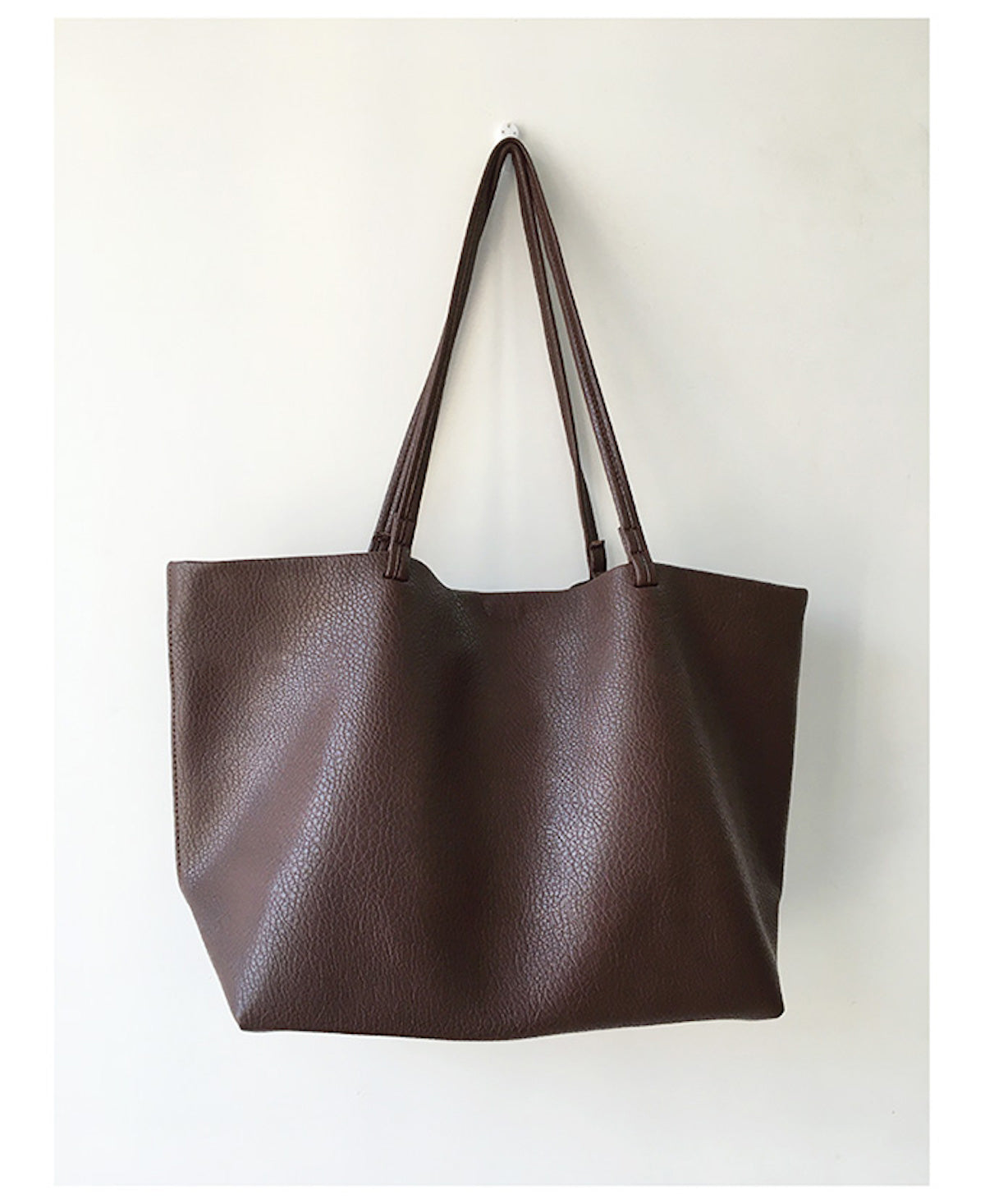 Buy Online Large Carryall Tote In Soft Pebbled Leather