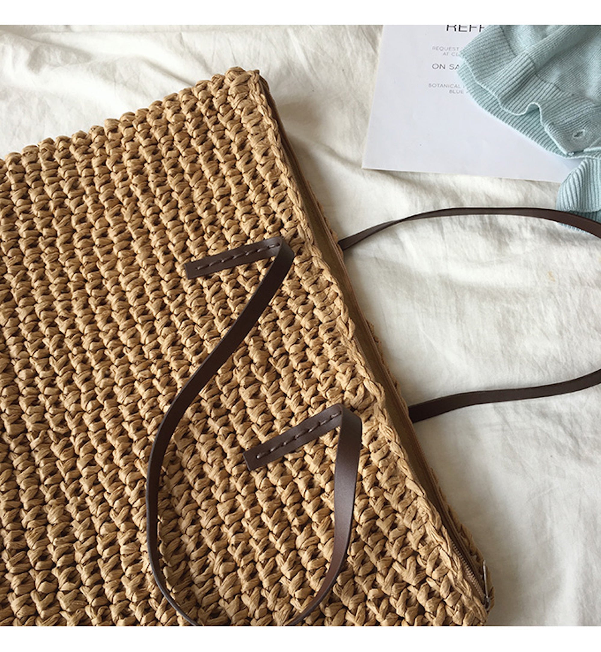 Buy Online High Quality, Unique Handmade Large Straw Woven Tote Bag, Summer Bag, Everyday Shoulder Bag, Beach Bag - Elena Handbags