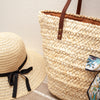 Elena Handbags Straw Shell Basket Summer Beach Tote