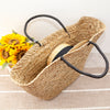 Elena Handbags Handmade Large Rattan Basket Summer Beach Tote Bag