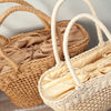 Elena Handbags Straw Basket Beach Tote Bag