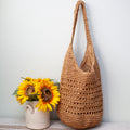 Elena Handbags Straw Woven Shoulder Beach Bag