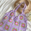 Elena Handbags Artsy Knitted Granny Square Tote