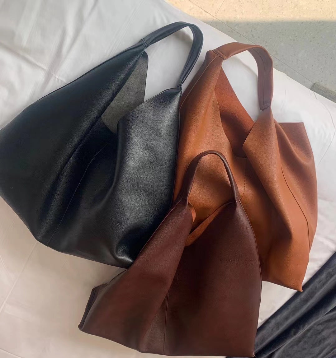 Elena Handbags Retro Hobo Shoulder Leather Bag