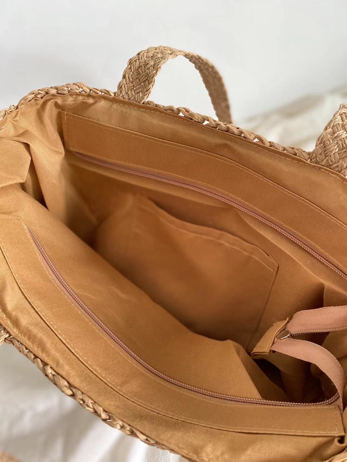 Granny Patch Large Straw Summer Tote