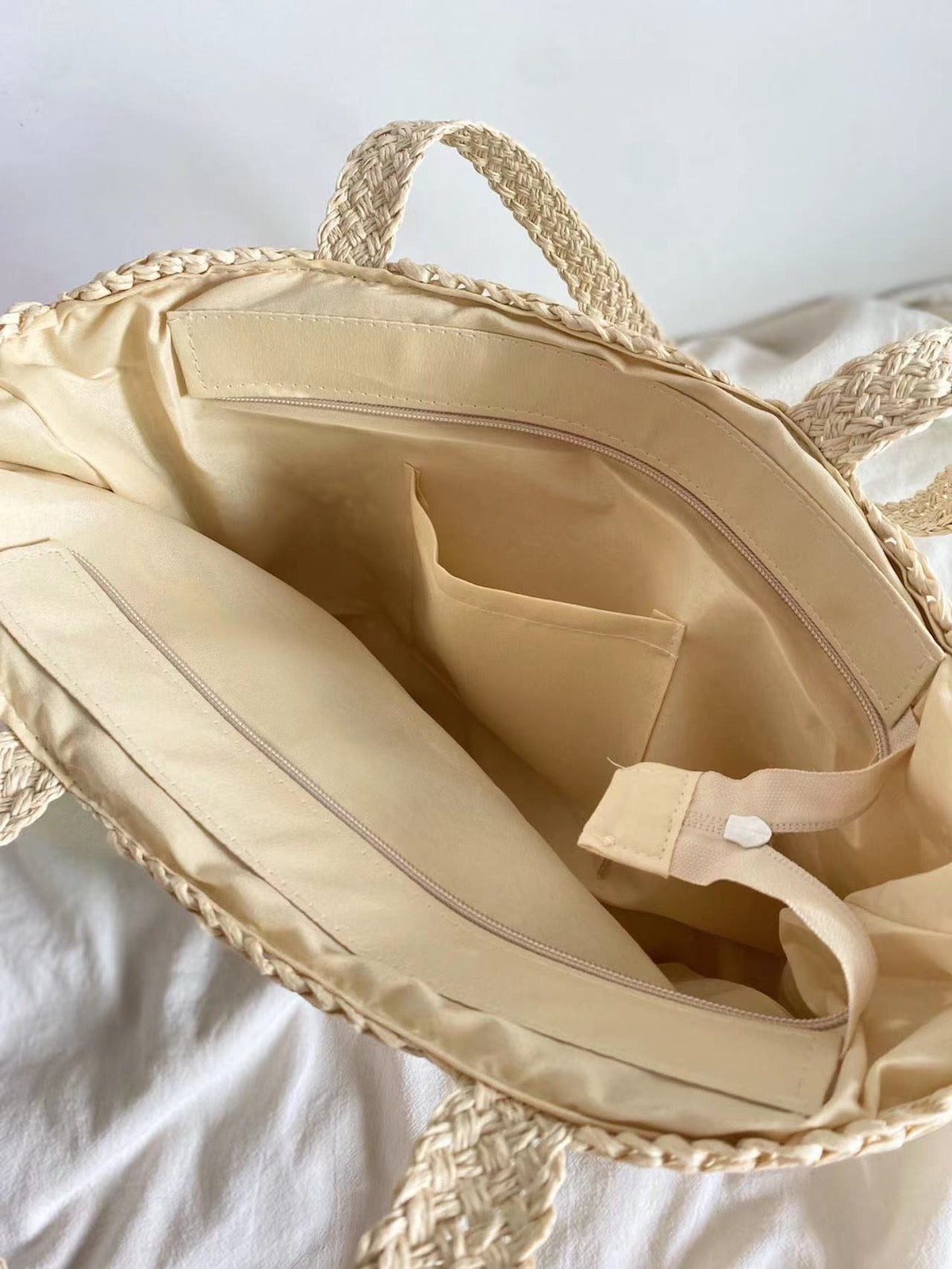 Granny Patch Large Straw Summer Tote