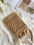Elena Handbags Woven Crossbody Purse