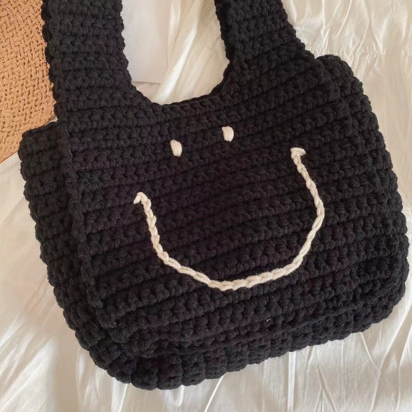 Elena Handbags Large Crochet Tote Bag Brick