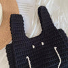 Buy Online Elena Handbags Cotton Knitted Smiley Face Bag