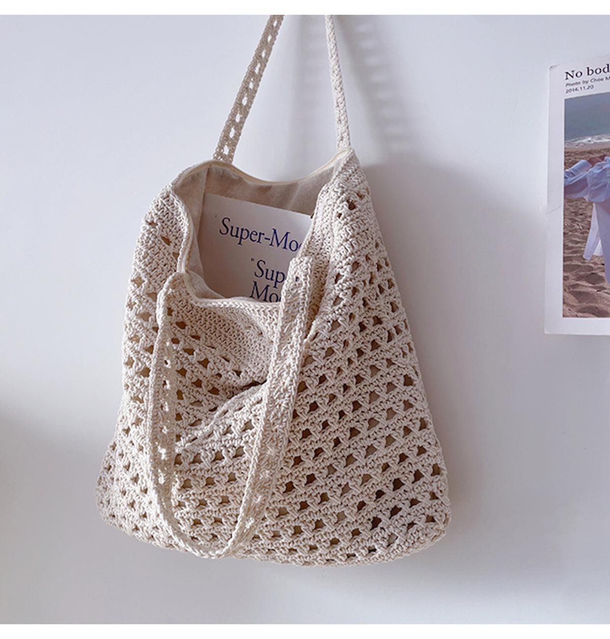 Handmade Crochet Retro Style Tote Bag