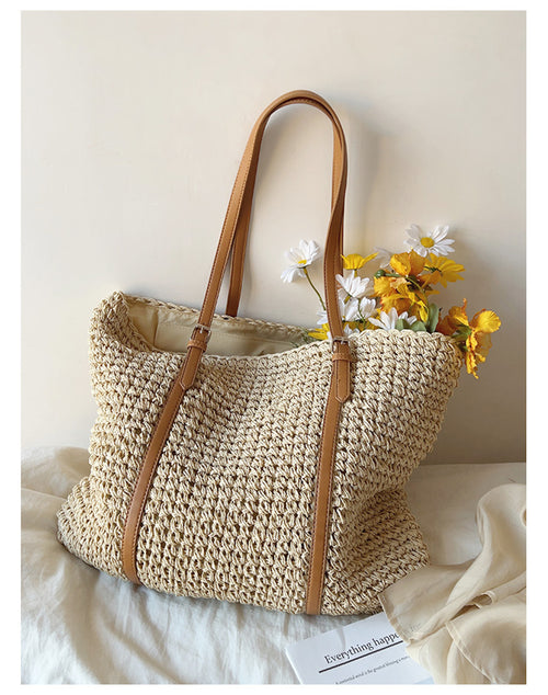 Chic Large Straw Woven Summer Bag