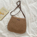Elena Handbags Straw Woven Crossbody Bag