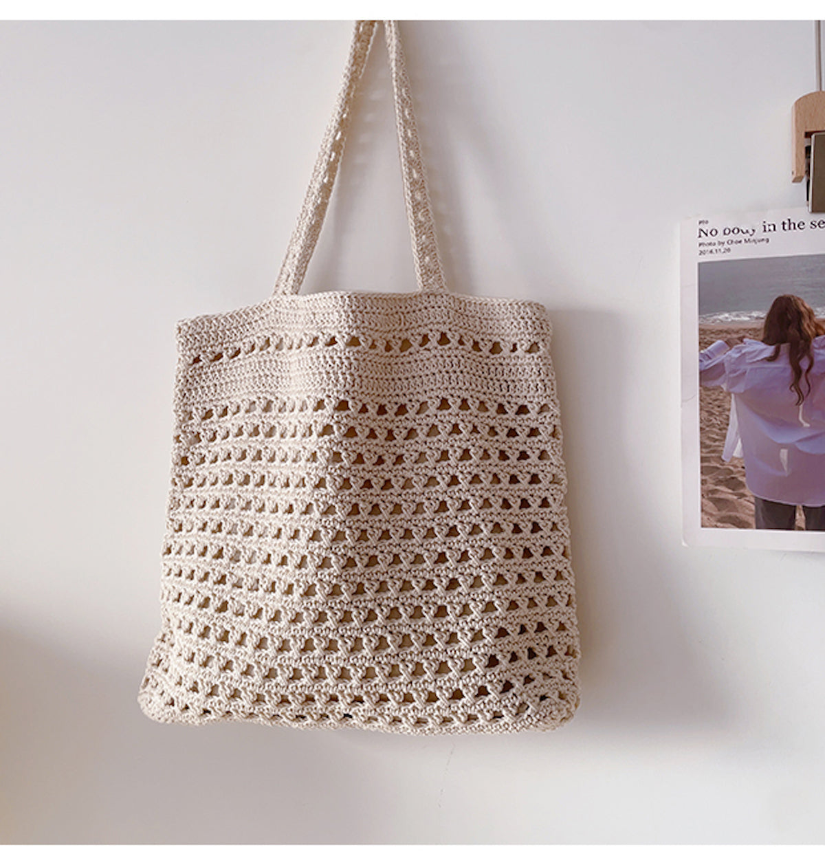 Handmade Crochet Retro Style Tote Bag