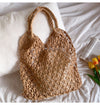 Elena Handbags Simple Fishnet Shoulder Bag